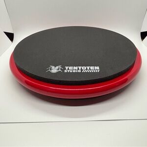 NWOT Tentoten Studio 10” Red and Black Dual-Sided Drum Practice Pad